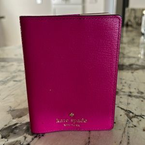 Kate Spade pink passport case - NEW